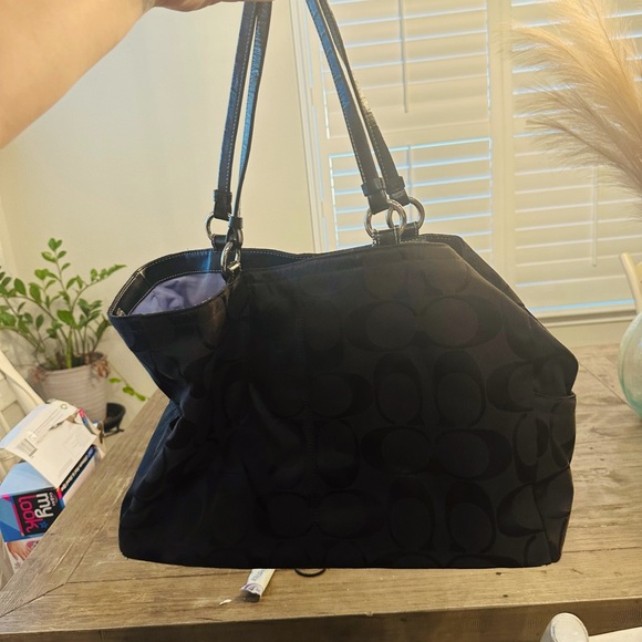 Coach and Four Handbags - Black Coach purse